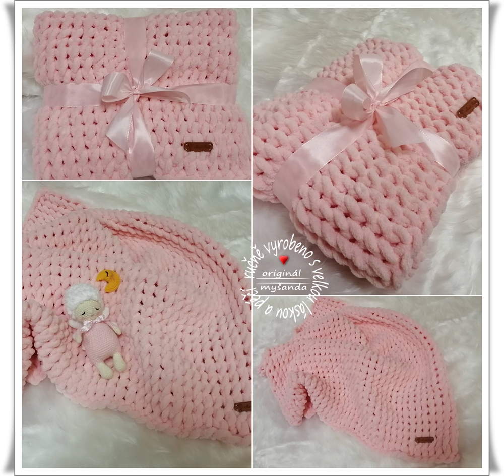 dětská deka - Puffy růžová