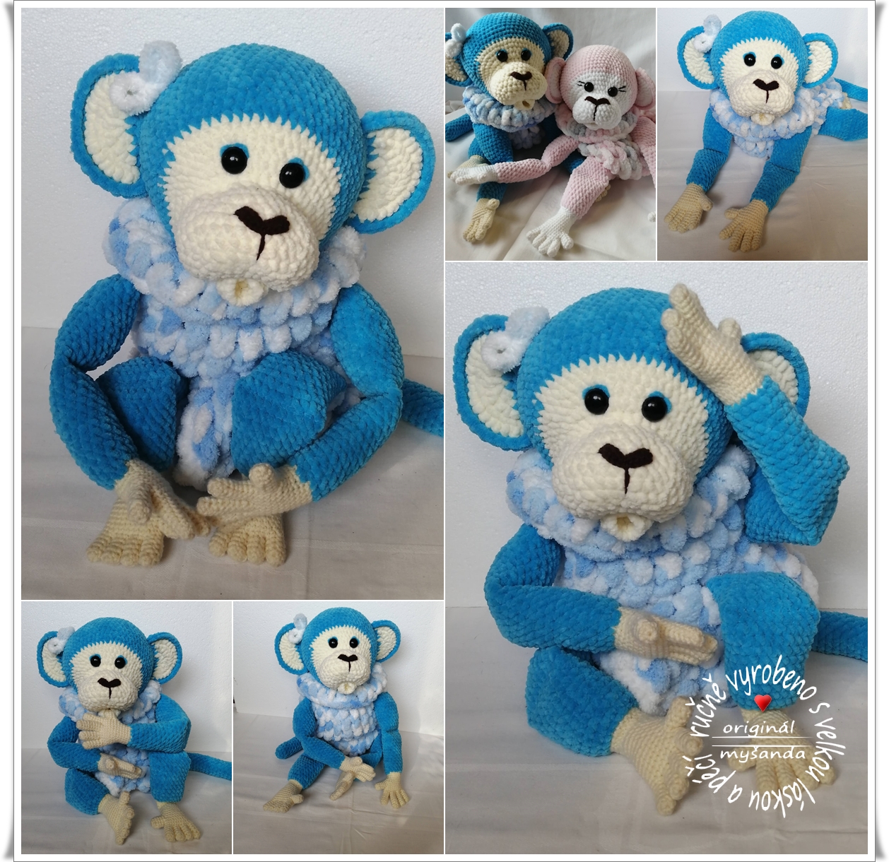 pyžámkožrout opička modrá Leošek (1)